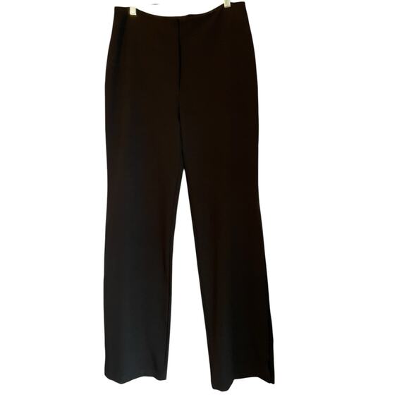 Lovers & Friends‎ NWOT Size M Black Wide Leg Trouser Pants Hidden Snap Outseam - Picture 1 of 8